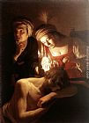 Samson and Delilah by Gerrit van Honthorst